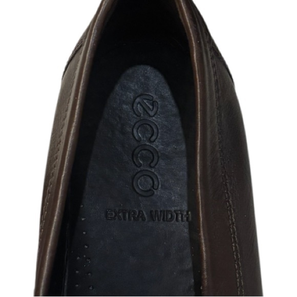 Ecco Men's S Lite Moc Classic Leather Loafers Dark Brown Shoes Size 11 - Picture 11 of 14